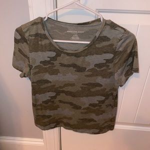 green camouflage t-shirt